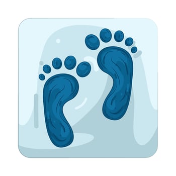 Illustration of web footprint vector