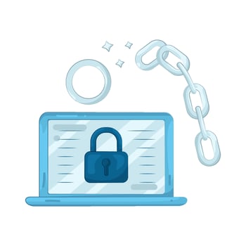 Illustration of web ransomware vector
