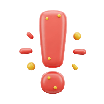Red exclamation mark with radiating yellow dots symbolizing a prominent alert an important notice a critical warning or a point of attention for urgent messages and notifications for all png