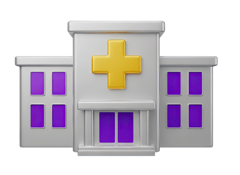 Modern hospital building exterior with multiple windows and a prominent medical cross sign representing healthcare facilities medical centers clinics and emergency services architecture for all users png
