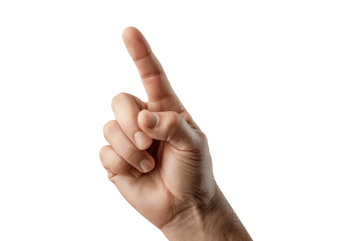 Pointing gesture indoor hand image png