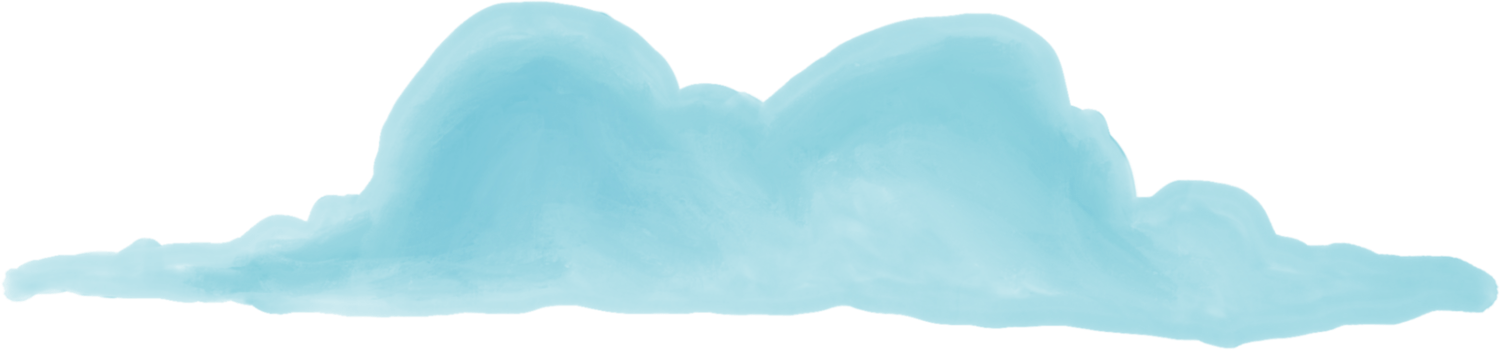 Cloud blue paint png