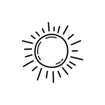 Sun Outline Summer Symbol png