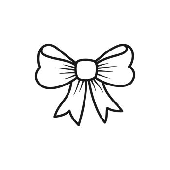 Decorative Bow Ribbon Design and Gift Element Hand Drawn Illustration png