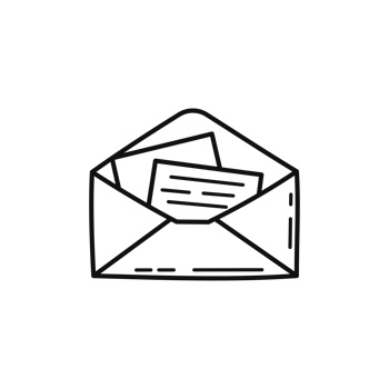 Open Envelope with Letter png