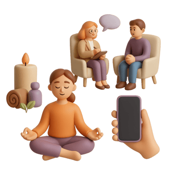 Digital Therapeutic Escape for Simple Mindfulness and Relaxation png