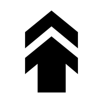 Arrow Icon . Flat style black icon or sign. vector