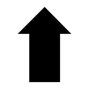 Arrow Icon . Flat style black icon isolated on white. vector