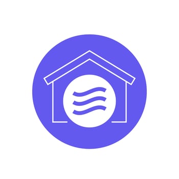 indoor air quality icon, vector