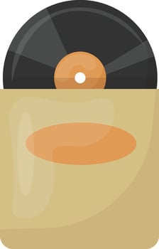 Record in Paper Sleeve vector