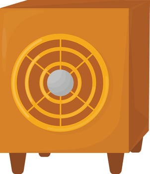 Single Wooden Speaker vector