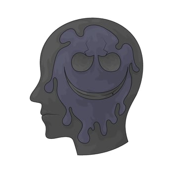 haunts the mind vector
