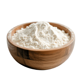 Wooden Bowl Filled with White Flour on Transparent Background, Ingredient, Cooking png
