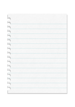 A notebook paper with texture paper on a Transparent background png