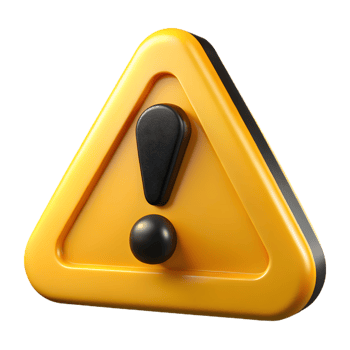 3d yellow warning triangle exclamation mark alert png