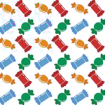 Colorful Candy Seamless Pattern Background Design Template vector