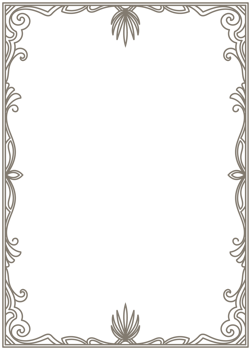 Vintage photo frame, navy blue background, classic vintage corner decoration, transparent background png
