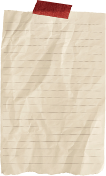 A piece of paper with a red sticky note png