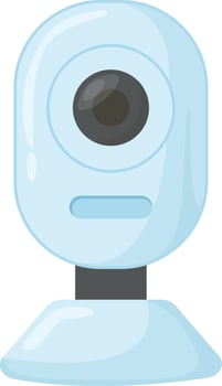 Light Blue Webcam vector