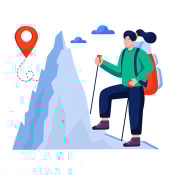 A beautiful design illustration of tourist vector