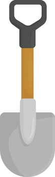 Grey Camping Shovel vector