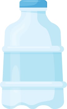 Square Base Bottle vector