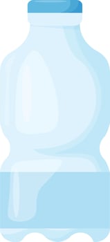 Rectangular Water Bottle vector