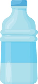 Light Blue Bottle vector