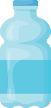 Curved Design Bottle vector