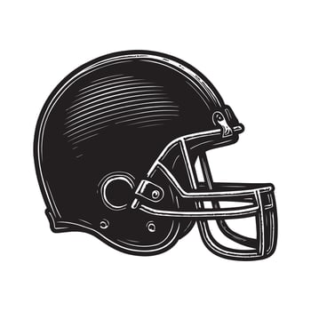 Helmet football america art vector