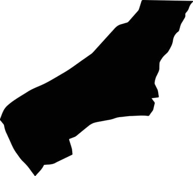 Harib Yemen silhouette map vector