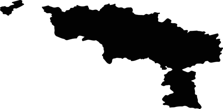Henegouwen Belgium silhouette map vector