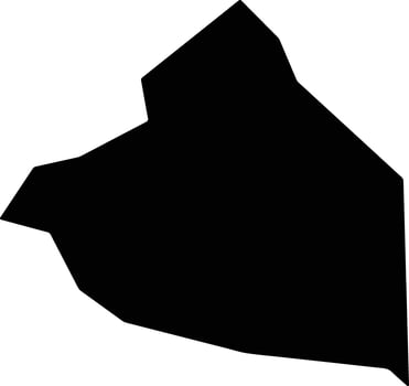 Hilir Perak Malaysia silhouette map vector
