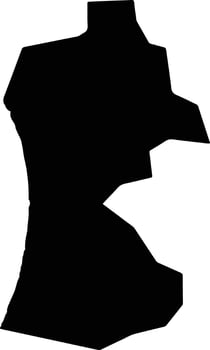 Hioki Japan silhouette map vector