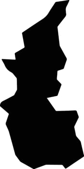 Hitachiota Japan silhouette map vector