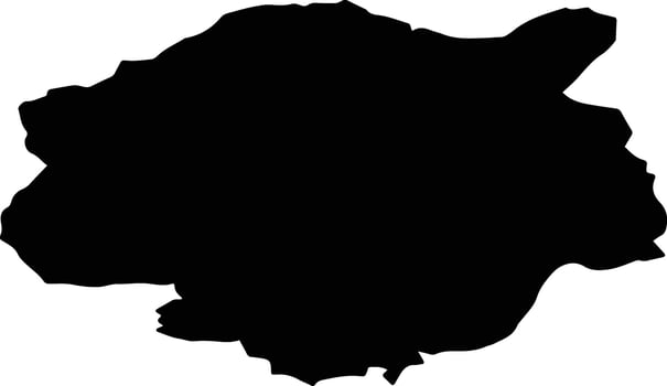 HOREA Romania silhouette map vector