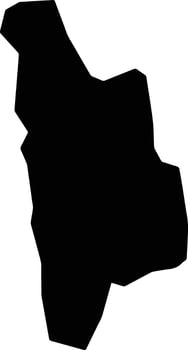 Hufash Yemen silhouette map vector