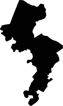 Igualapa Mexico silhouette map vector