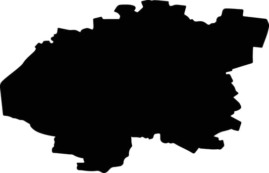 Ilovlinsky District Russia silhouette map vector