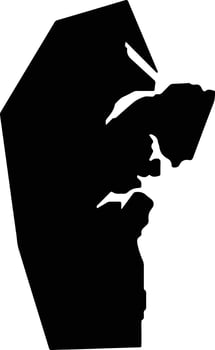 Itapissuma Brazil silhouette map vector