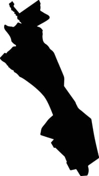 Iturbide Mexico silhouette map vector
