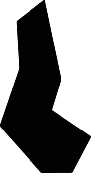 Jieshoushi China silhouette map vector
