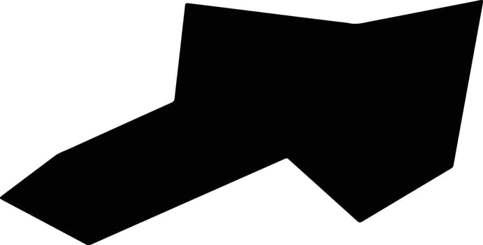 Jinningxian China silhouette map vector