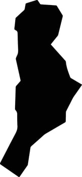 Jonam Uganda silhouette map vector