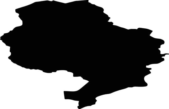 Kalsnavas pag Latvia silhouette map vector