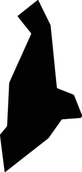 Kaminaria Cyprus silhouette map vector