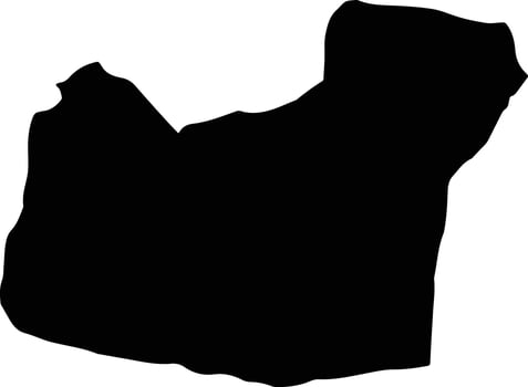 Khash Rod Afghanistan silhouette map vector