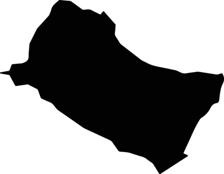 Kitutu Masaba Kenya silhouette map vector