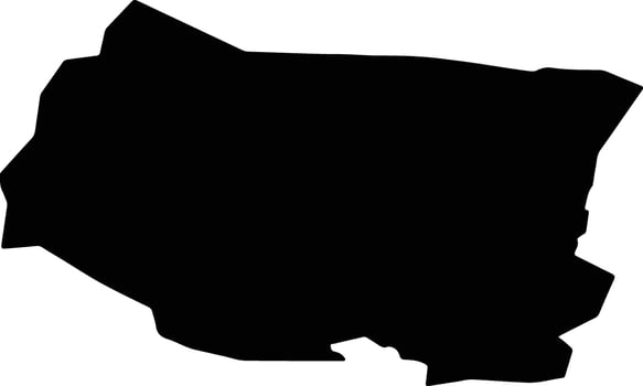 Kobilje Slovenia silhouette map vector