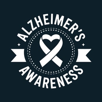Alzheimer's Awareness Uniting for a Brighter Future, Alzheimer's T-Shirt Design vector